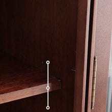 Adelaide SWEDEN Glass Display Solid Wood Wine Cabinet