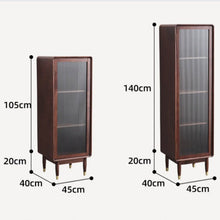 Adelaide SWEDEN Glass Display Solid Wood Wine Cabinet
