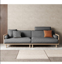 Avery Solid Wood Sofa Japanese Style Fabric Removable Cushion