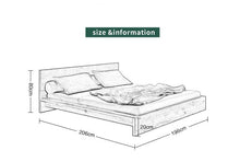 CAMRYN BELAIR Bed Japanese Style Tatami Bed Nordic Solid wood