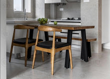 COOPER Nordic Retro Wrought Iron Solid Wood Dining table and / or Chair / Bench Set