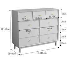 ADRIAN Large Minimalist Chest Drawers Commode Dresser