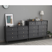 ADRIAN Large Minimalist Chest Drawers Commode Dresser