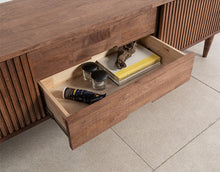 Catherine MARRIOTT TV Console Nordic Solid Wood Scandinavian Cabinet ( Colour Walnut, Natural )