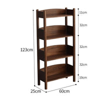 BENJAMIN Bookcase Storage Solid Wood Bookshelf