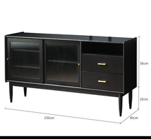 AMALIA Scandinavia Buffet Sideboard Modern Solid Wood sideboard ( 4 Colour )