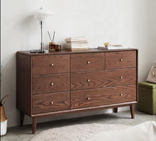 SAWYER Solid Wood Seven Drawers Modern Minimalist Oak Wood