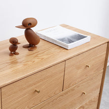 SAWYER Solid Wood Seven Drawers Modern Minimalist Oak Wood