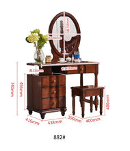 CHARLOTTE Hilton American Country Dressing Table Vanity Desk Mirror