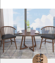 LEILANI Hiroshima Princess Chair Solid Wood Round Dining Conference Table Option ( Choice of 7 Size )