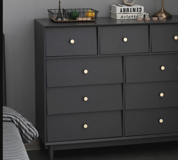 ADRIAN Large Minimalist Chest Drawers Commode Dresser