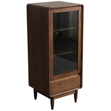 NATHANIEL Glass Display Solid Wood Cabinet