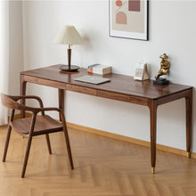 ALIVIA RITZ Modern Desk Console Table Solid Wood desk Natural / Walnut
